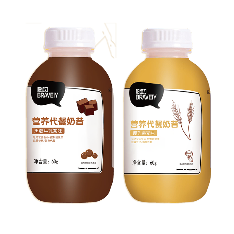 【券后价:5.95元】 【直接发6】柏维力代餐奶昔60g*6瓶 - braveiy柏维力旗舰店