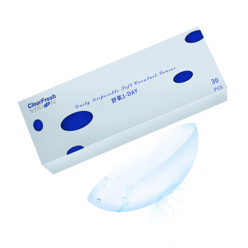 【券后价:49元】 晶潼水蓝舒氧近视透明日抛30片 - clearfreshvision旗舰店