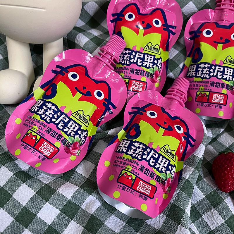 【券后价:8.9元】 【喜盈盈】果蔬泥果冻60g*12袋 - 喜盈盈旗舰店