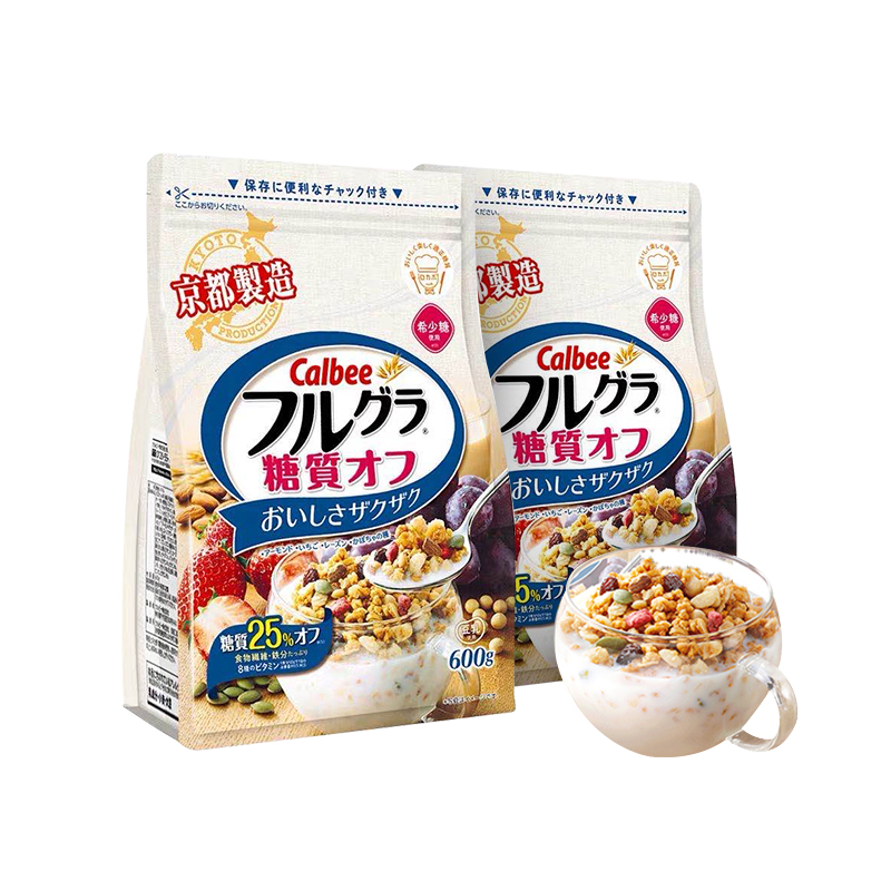 【券后价:49元】 卡乐比低糖Calbee麦片600g*2 - MatsumotoKiYoshi海外旗舰店