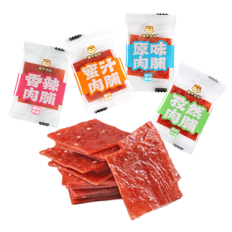 【券后价:3元】 到手1元！懒熊食尚多口味肉脯10包独立包装