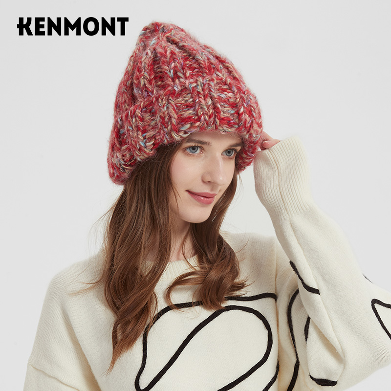 【券后价:188元】 卡蒙秋冬羊毛针织保暖毛线帽 - kenmont旗舰店