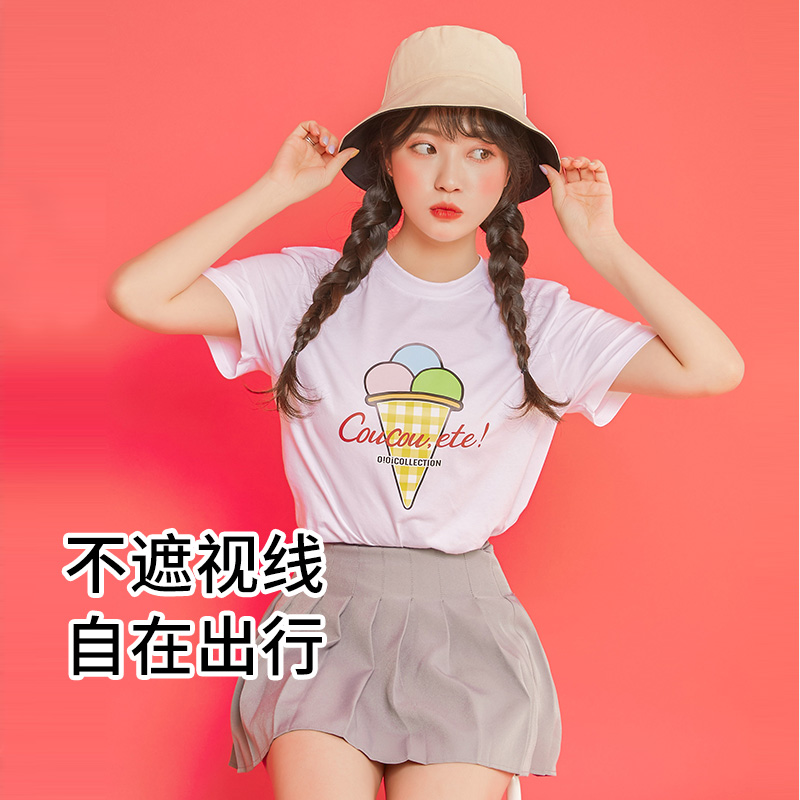 【券后价:48元】 VVC双面遮阳帽防晒户外防紫外线渔夫帽 - vvc旗舰店