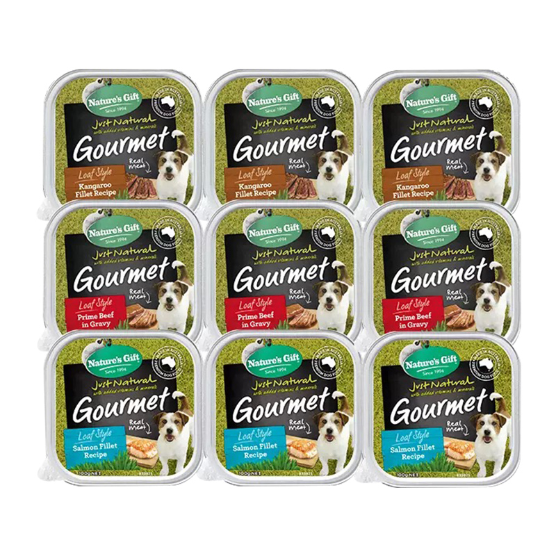 【券后价:52元】 自然馈赠澳洲袋鼠肉狗湿粮包100g*9盒 - RealPetFood海外旗舰店