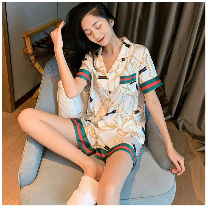 【券后价:25元】 冰丝睡衣女夏季短袖薄款 - 南极人百货大全折扣店