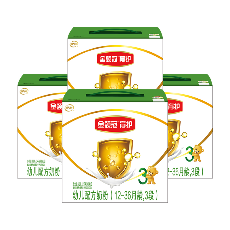 【券后价:520元】 【伊利】金领冠婴幼儿奶粉育护3段1.2kg×4 - 天猫超市