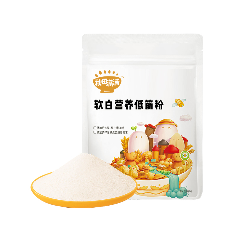 【券后价:49.25元】 秋田满满低筋面粉烘焙蛋糕粉1kg*3 - 天猫超市