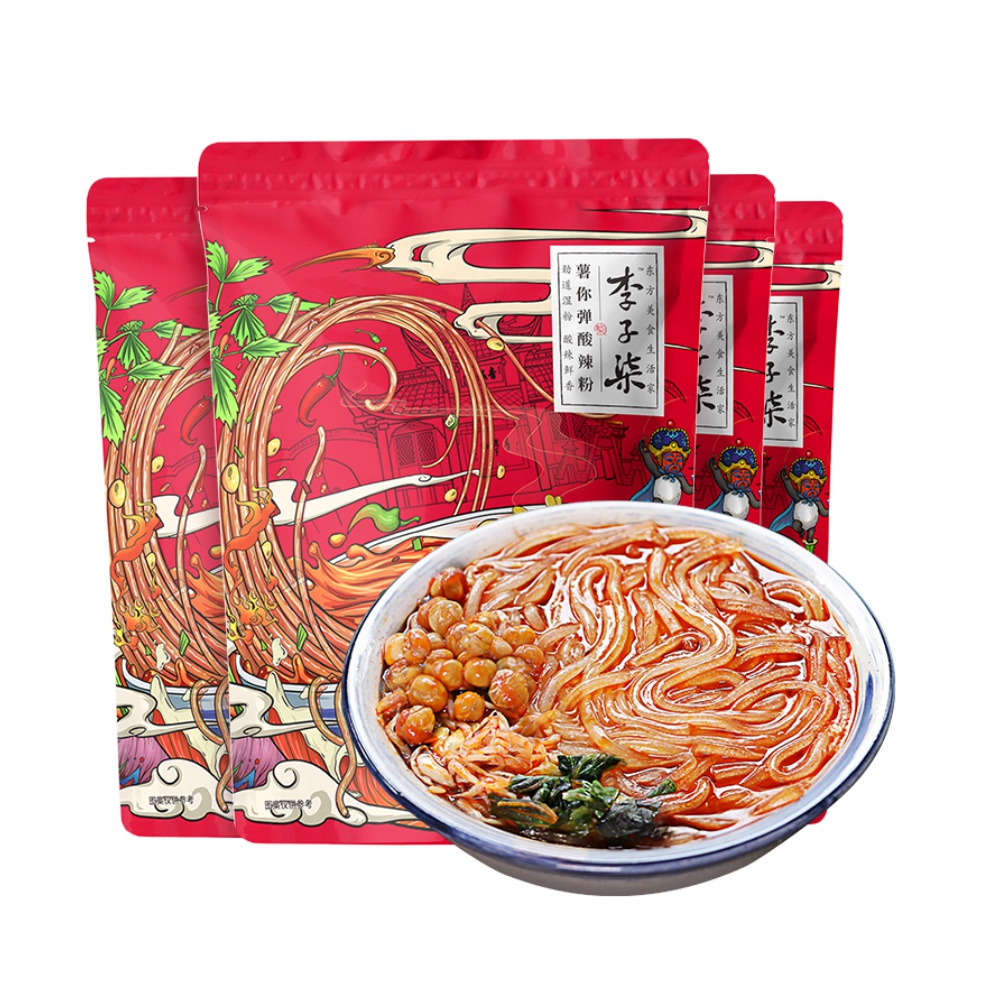 【券后价:31.9元】 猫超已验货！李子柒薯你弹酸辣粉252g×4袋 - 天猫超市