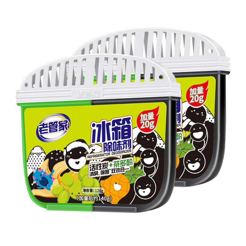 【券后价:17.9元】 【猫超包邮】老管家冰箱除味剂120g*2 - 天猫超市