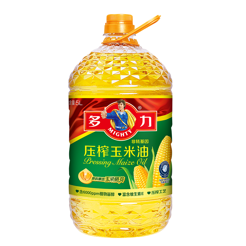 【券后价:77.9元】 立减20！多力压榨玉米食用油5L/桶 - 天猫超市