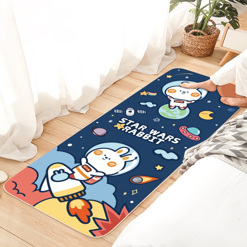 【券后价:7.9元】 【大号的】卡通款水晶绒地毯50*100cm