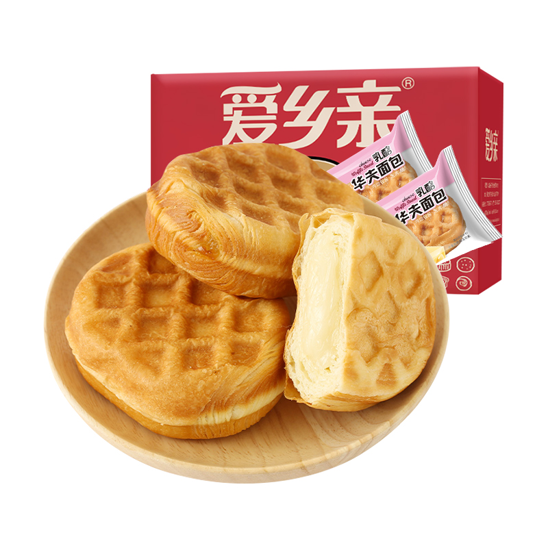 【券后价:24.9元】 【2斤装】夹心华夫手撕面包 - 爱乡亲食品旗舰店