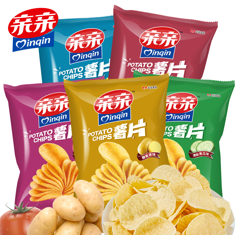 【券后价:17.9元】 【亲亲】网红多口味薯片5大包 - qinqin亲亲旗舰店