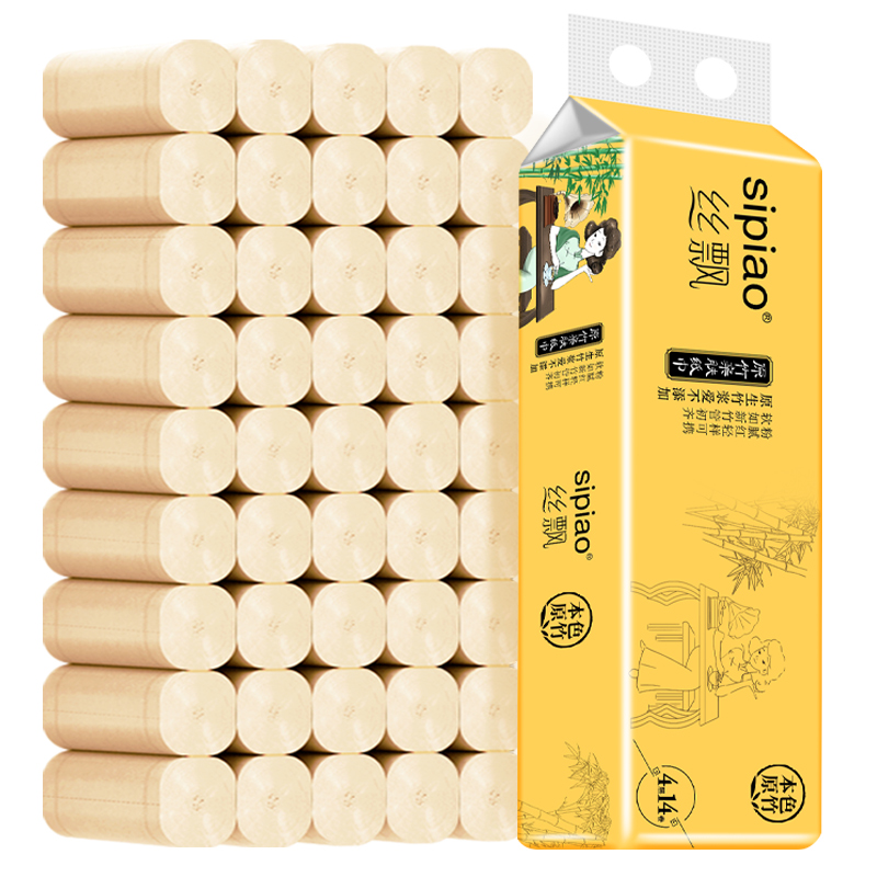 【券后价:6.9元】 【只要6.9】丝飘本色卷纸14卷