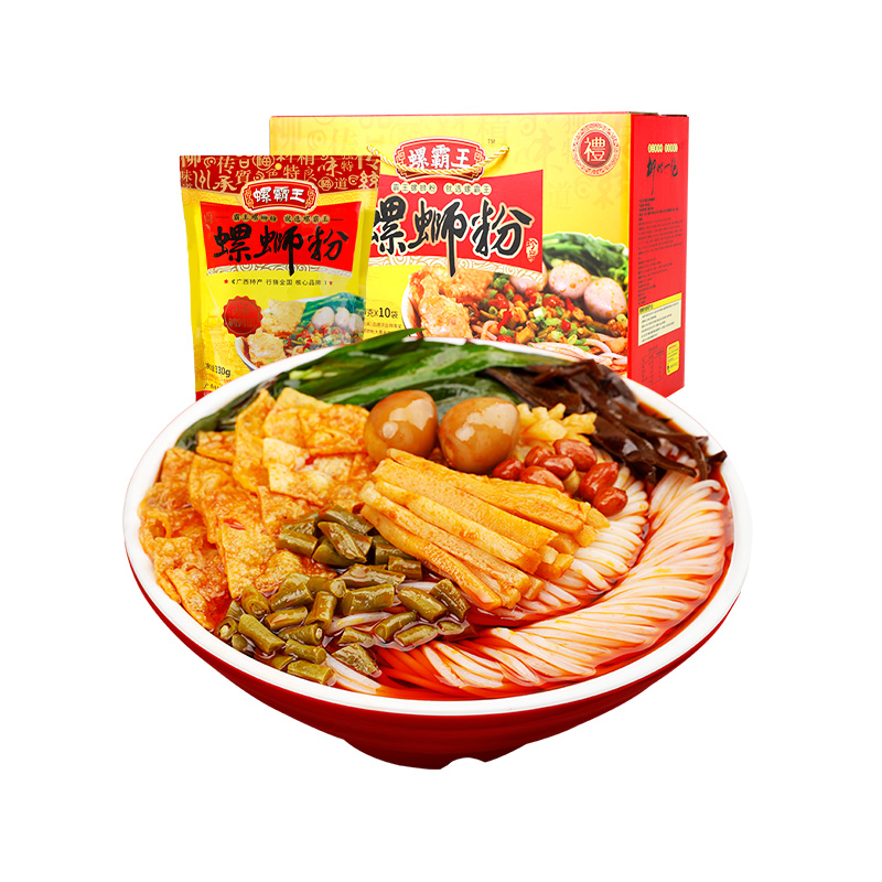 【券后价:100.2元】 螺霸王广西柳州特产螺蛳粉330G*10包礼盒装 - 螺霸王昊骏专卖店