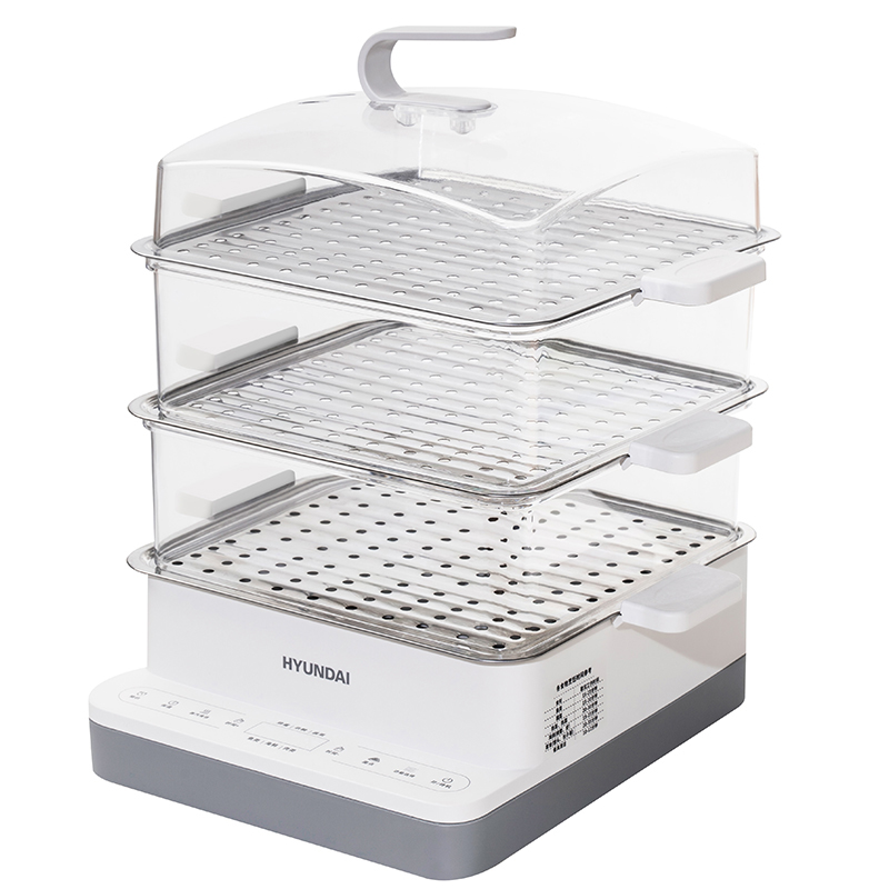 【券后价:69元】 HYUNDAI现代触屏款三层电蒸锅16L - hyundai现代小家电旗舰店
