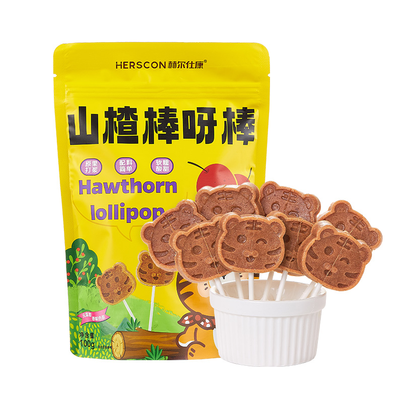 【券后价:6.9元】 【赫尔仕康】山楂开胃健脾棒棒糖100g - 赫尔仕康旗舰店