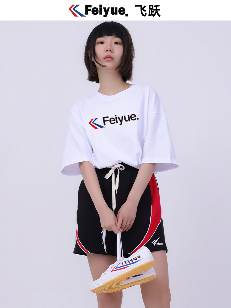 【券后价:59.9元】 到手三件【飞跃】男女同款印花T恤夏季短袖 - Feiyue服饰旗舰店
