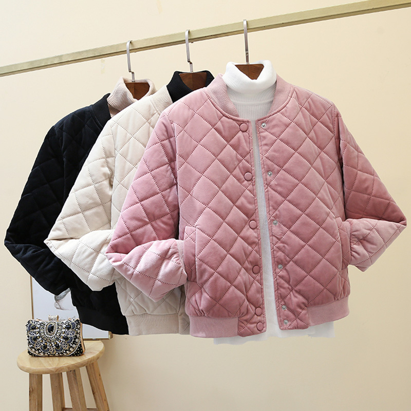 【券后价:39.9元】 木子非衣韩版菱格女棉服 - 木子非衣旗舰店