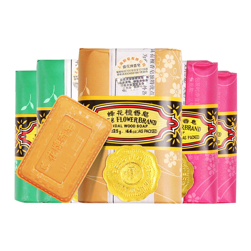 【券后价:22.9元】 上海蜂花檀香玫瑰茉莉香皂125g*6块 - 上海香皂旗舰店