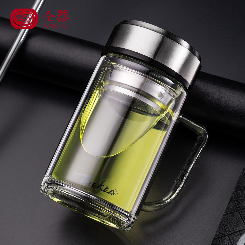 【券后价:10.71元】 【仝器】双层玻璃泡茶杯水杯 - 仝器旗舰店