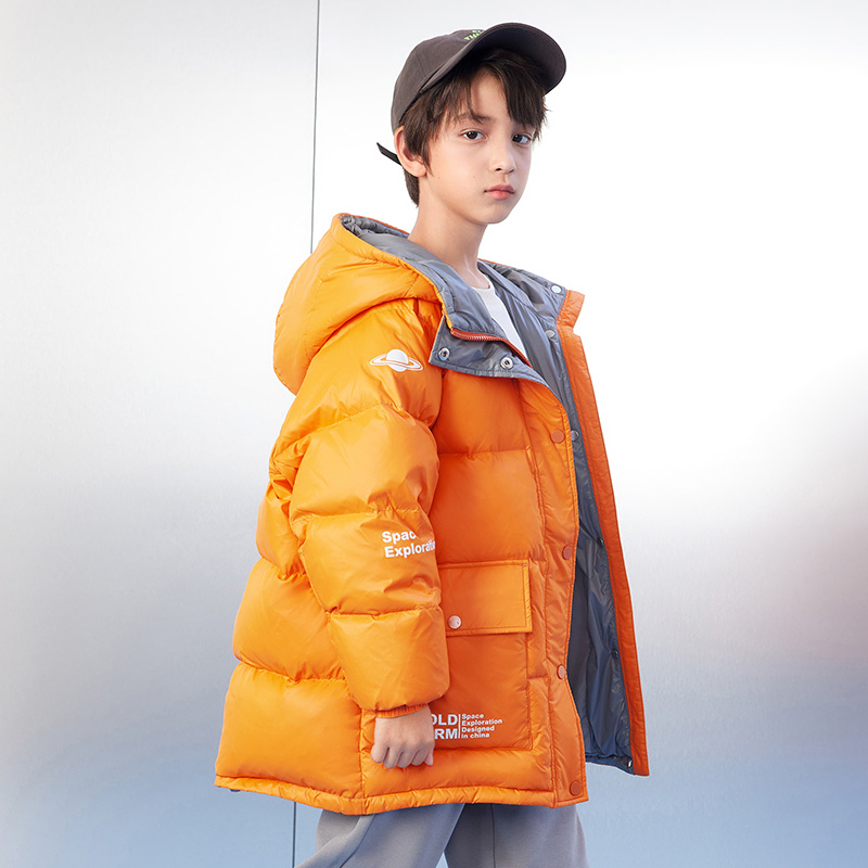 【券后价:299元】 【高梵】男童中长款连帽洋气羽绒服 - 高梵童装旗舰店