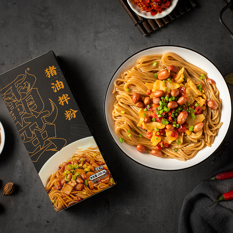 【券后价:64.8元】 【霸蛮】速食版猪油拌粉9盒装 - 霸蛮食品旗舰店