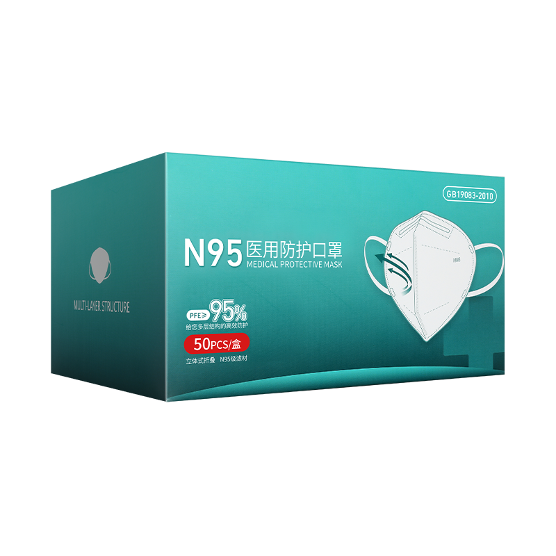 【券后价:12.9元】 漏0.25一只！N95医用防护口罩独立包装50片 - 健康了医疗器械专营店