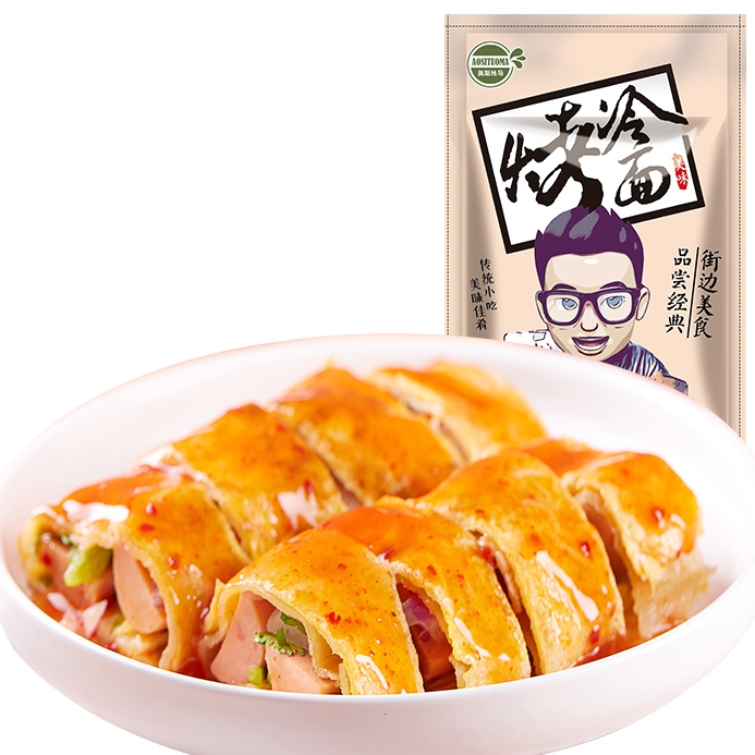 【券后价:7.91元】 正宗奥斯托马烤冷面10片+专用酱100g