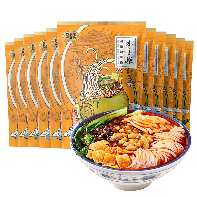 【券后价:94元】 李子柒螺蛳粉柳州螺狮粉335g*11袋 - 李子柒旗舰店