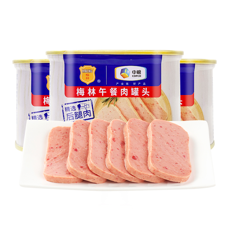 【券后价:23.9元】 中粮梅林午餐肉罐头198g*2罐 - 梅林旗舰店