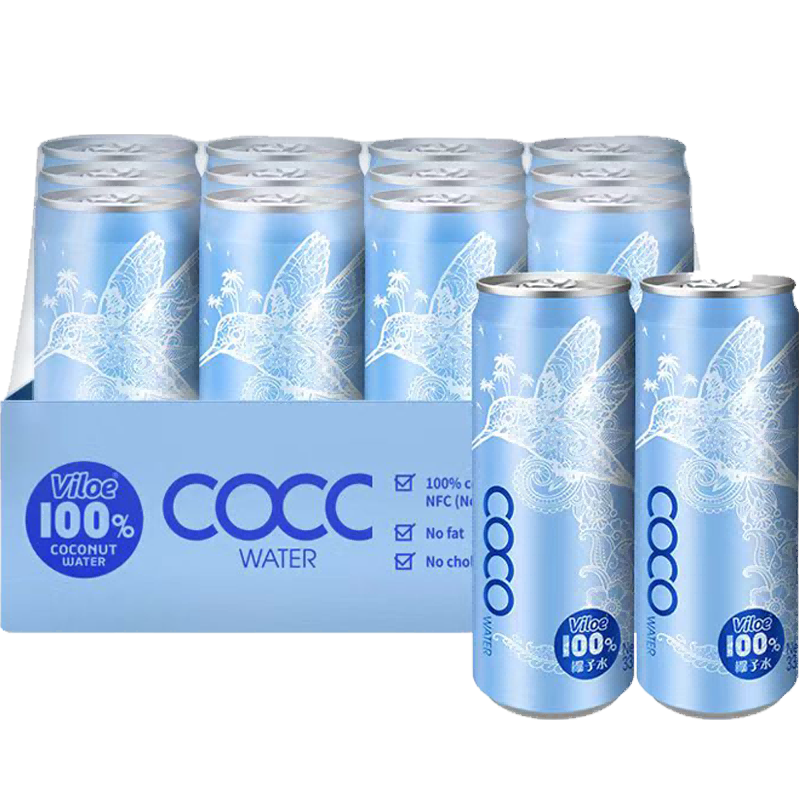 【券后价:39.9元】 界界乐唯乐蜜语越南进口椰子水330ml*12罐 - 天猫超市