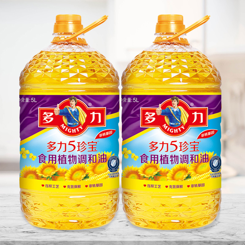【券后价:167.8元】 30猫卡！多力食用植物调和油5L*2 - 天猫超市