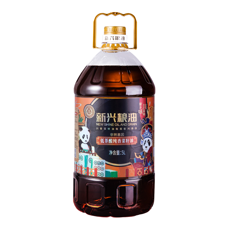 【券后价:67.9元】 拍2件】新兴粮油低芥酸纯香菜籽油食用油5L - 天猫超市