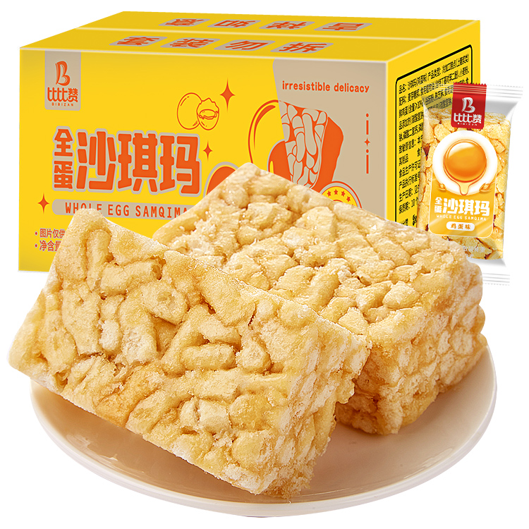 【券后价:7.9元】 比比赞鸡蛋味沙琪玛400g