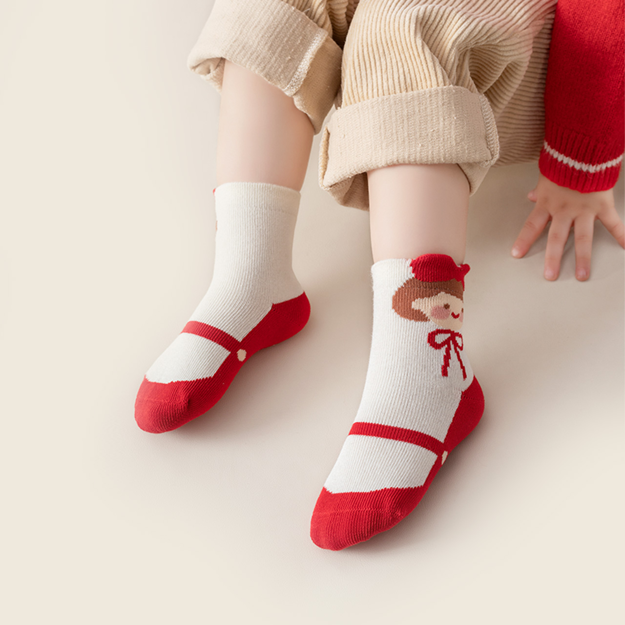 【券后价:30.91元】 caramella女童袜子秋冬纯棉5双 - caramella服饰旗舰店