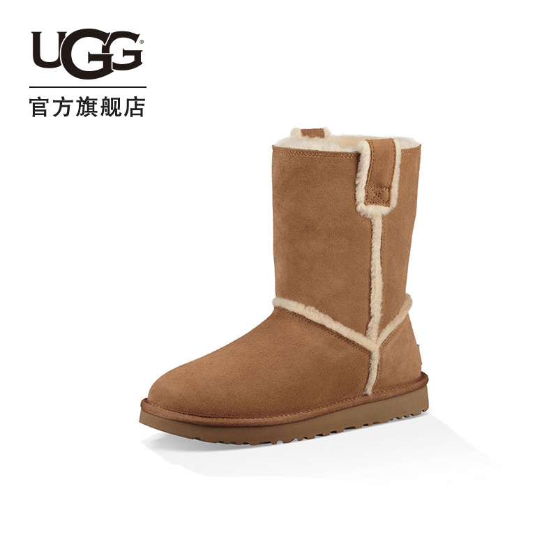 【券后价:1399元】 UGG秋冬女士平底经典棉靴高靴溢毛款 - ugg官方旗舰店