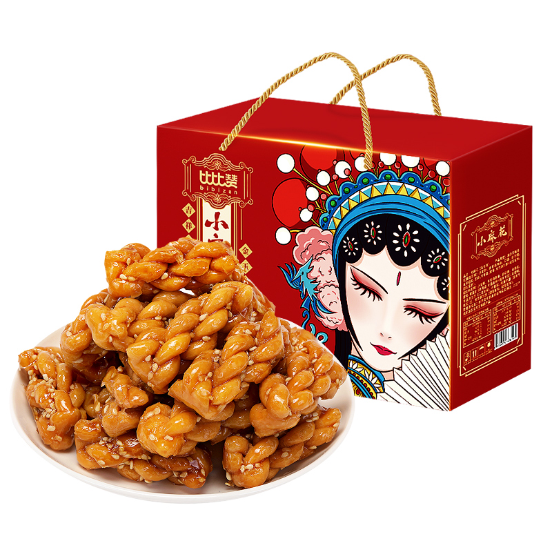 【券后价:2.9元】 只要2.9元！比比赞红糖小麻花208g