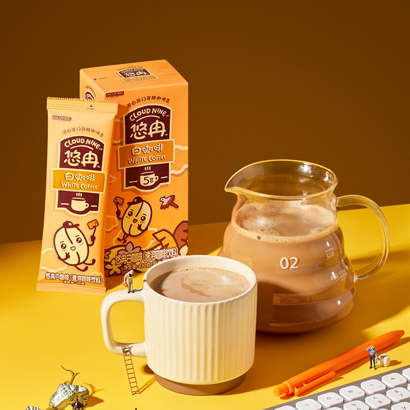 【券后价:5.3元】 【可签到】进口白咖啡26g*5条 - cloudnine悠冉旗舰店