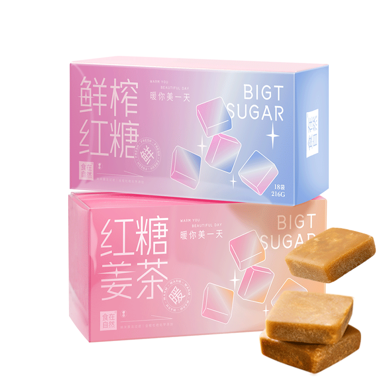 【券后价:19.9元】 食在自然纯正红糖姜茶 - 食在自然旗舰店