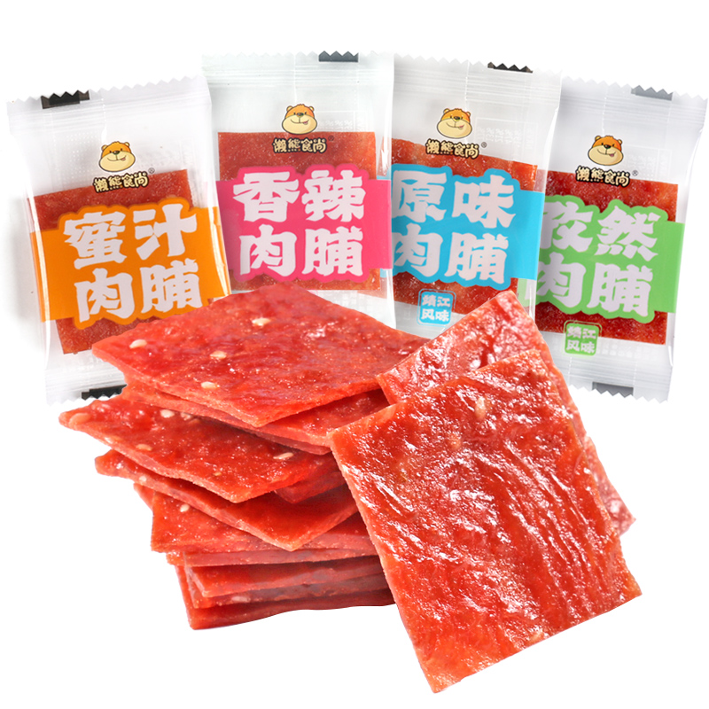 【券后价:3元】 【官补到手1.2元】懒熊食尚肉脯10包