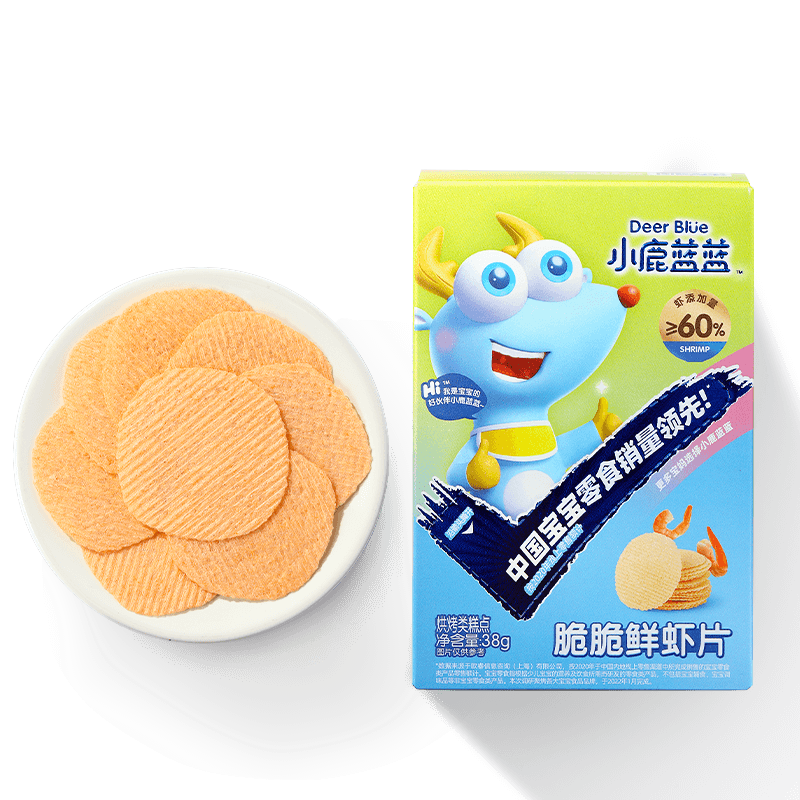 【券后价:11.9元】 【小鹿蓝蓝_鲜虾片】鳕鱼片零食磨牙饼 - 小鹿蓝蓝旗舰店