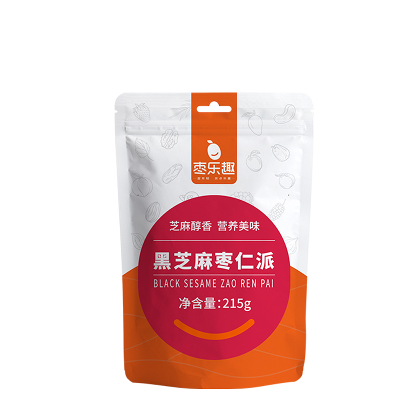 【券后价:9.9元】 【枣乐趣】枣仁派黑芝麻红枣夹核桃仁215g - 枣乐趣旗舰店