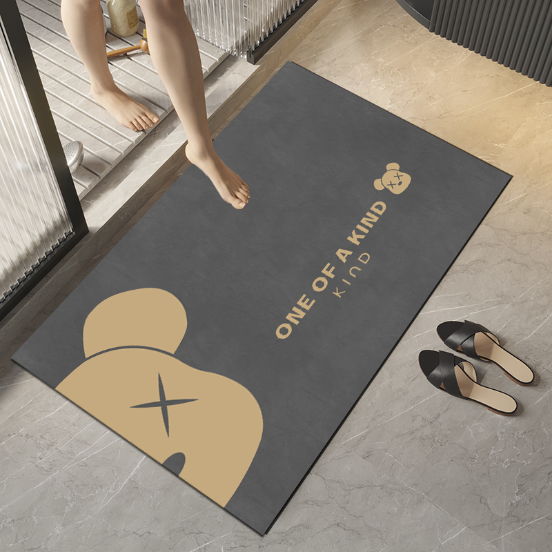 【券后价:6.8元】 全是好看的款！防滑吸水硅藻泥地垫40x60cm
