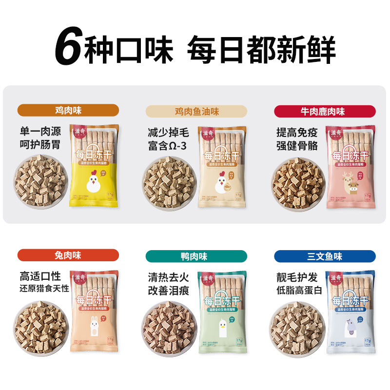 【券后价:4.99元】 滋奇主食冻干生骨肉17g