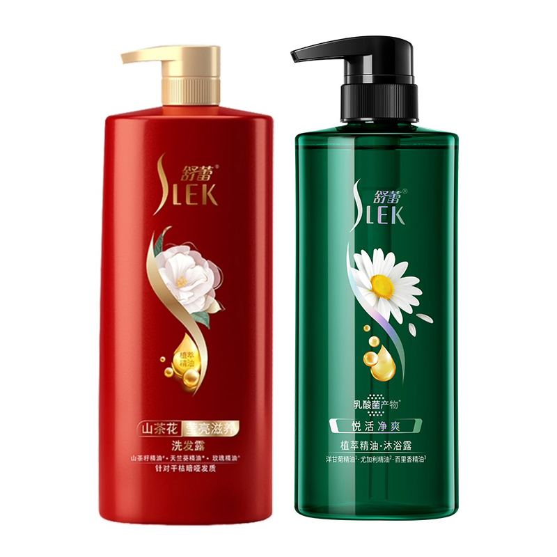 【券后价:34元】 舒蕾山茶洗发水露500ml+精油沐浴露500ml - 天猫超市