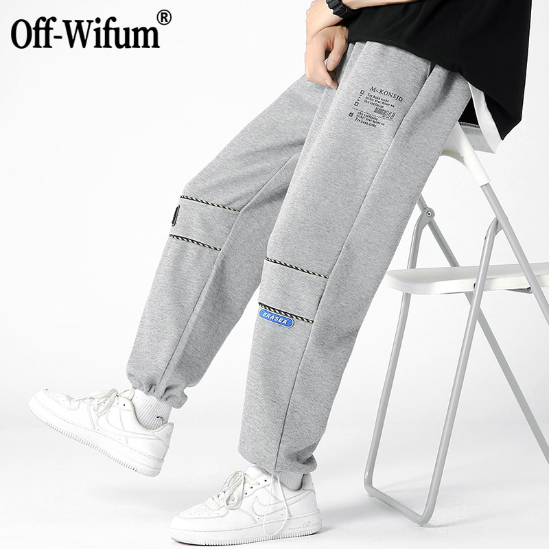 【券后价:39.9元】 OFF-WIFUM卫裤春季男士运动九分裤 - 品牌国际联名店