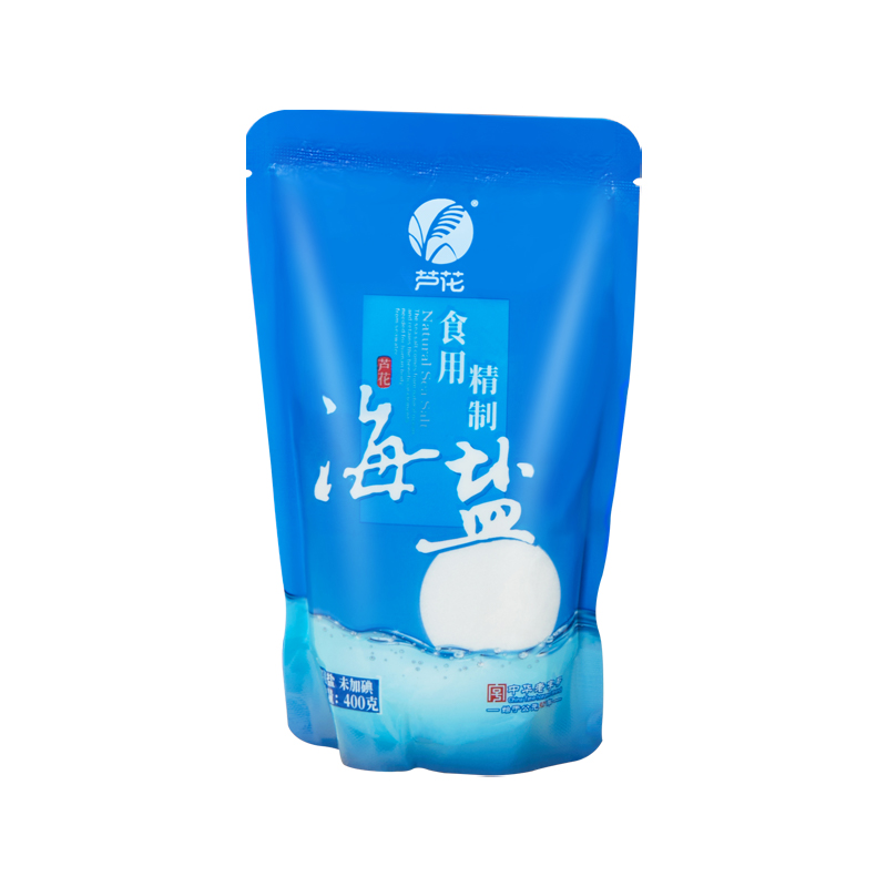 【券后价:14.8元】 芦花食用精制海盐400g*6袋 - 芦花旗舰店