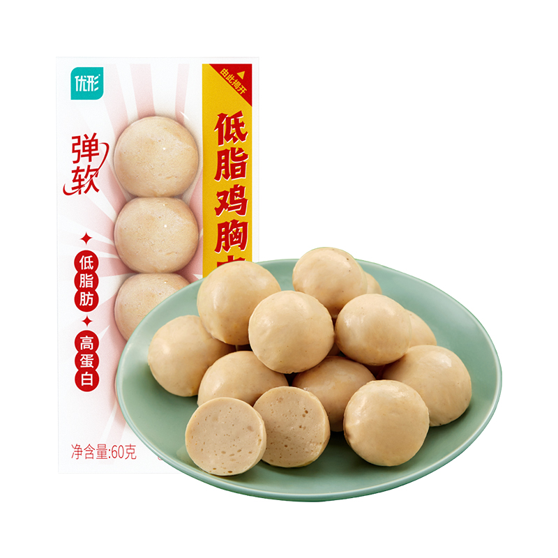 【券后价:39.9元】 优形鸡肉丸即食低脂健身代餐鸡胸肉丸子 - ishape优形旗舰店