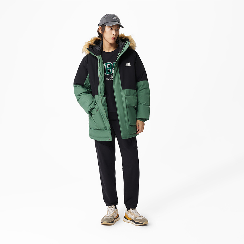 【券后价:808.61元】 NB官方22新款男款休闲连帽鸭绒保暖羽绒服 - New Balance官方旗舰店